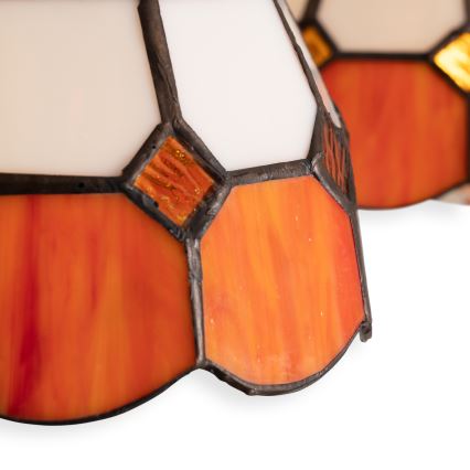 Brilagi - SIENNA Tiffany stained-glass flush-mount chandelier 6xE27/60W/230V Ø 60 cm