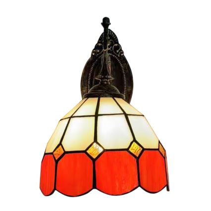 Brilagi - SIENNA Tiffany stained-glass wall lamp 1xE14/40W/230V