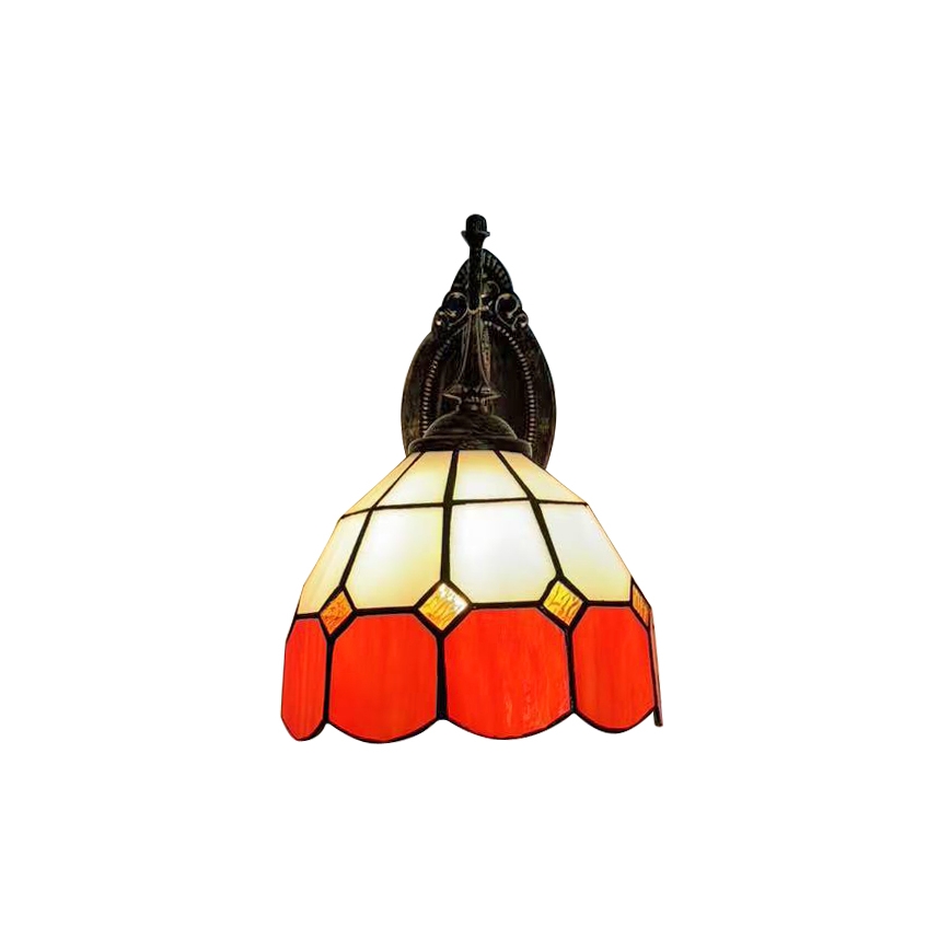 Brilagi - SIENNA Tiffany stained-glass wall lamp 1xE14/40W/230V