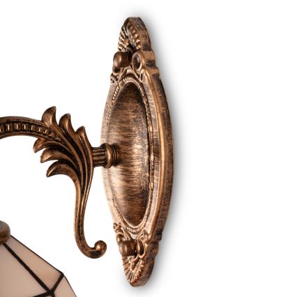 Brilagi - SIENNA Tiffany stained-glass wall lamp 1xE14/40W/230V