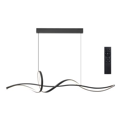 Brilagi - SIGNATURE Dimmable LED Cable Pendant Light LED/55W/230V 3000-6000K 120x23 cm Black + Remote Control