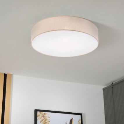 Brilagi - SIRIJA LED Ceiling Light 4x E27/60W/230V, Ø 60 cm, Beige