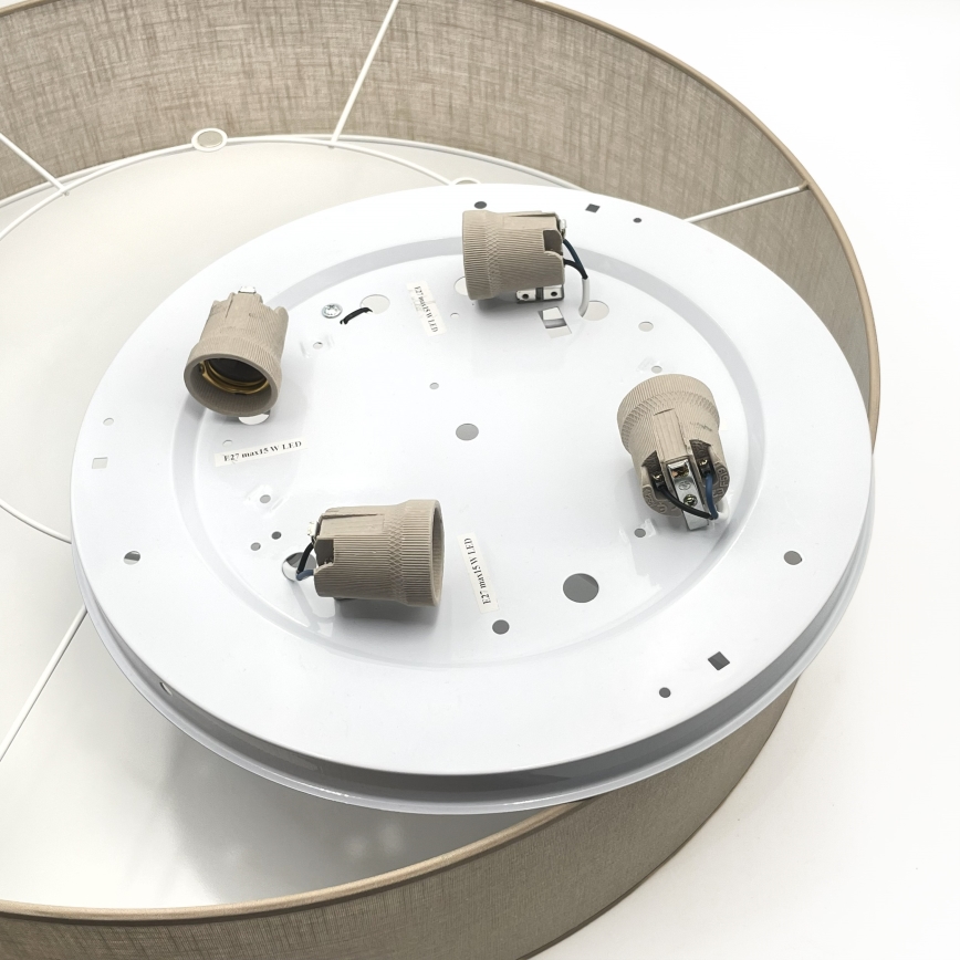 Brilagi - SIRIJA LED Ceiling Light 4x E27/60W/230V, Ø 60 cm, Beige