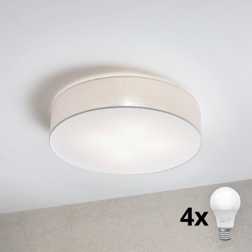 Brilagi - SIRIJA LED Ceiling Light 4xE27/60W/230V Ø 60 cm White