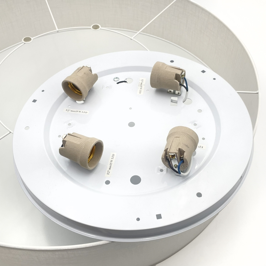 Brilagi - SIRIJA LED Ceiling Light 4xE27/60W/230V Ø 60 cm White