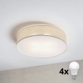 Brilagi - SIRIJA LED ceiling light, 4× E27 (15W), 230V, Ø 60 cm, cream