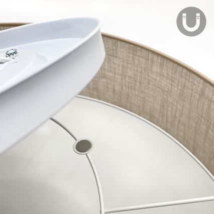 Brilagi - SIRIJA LED Ceiling Light, 6x E27/60W/230V, dia. 80 cm, Beige