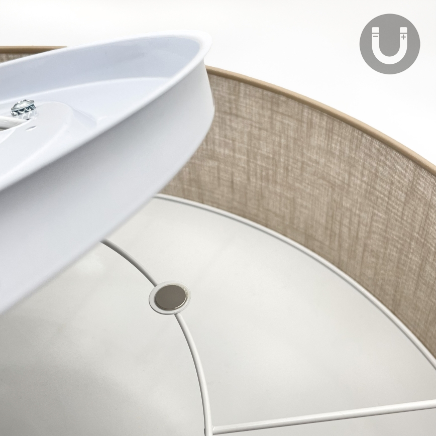 Brilagi - SIRIJA LED Ceiling Light, 6x E27/60W/230V, dia. 80 cm, Beige