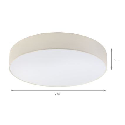 Brilagi - SIRIJA LED Ceiling Light 6xE27/60W/230V, Diameter 80 cm, Cream