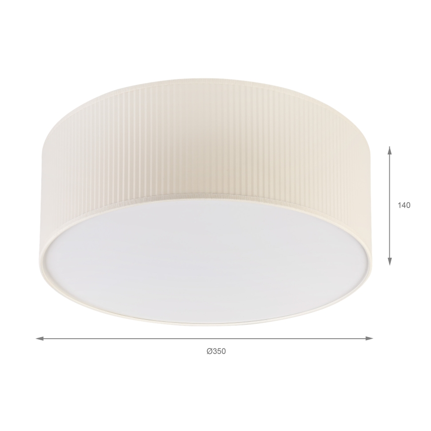BRILAGI - SIRIJA MODERN ceiling lamp 2×E27/60W/230V, Ø 35 cm, cream