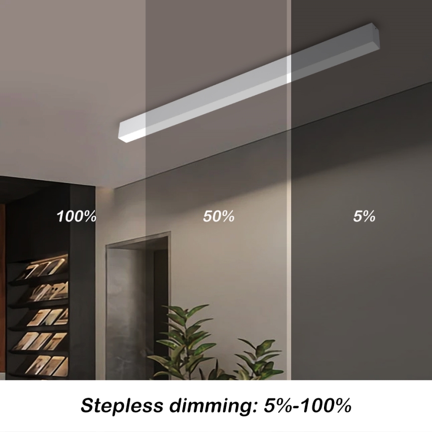 Brilagi - Dimmable LED Ceiling Light SLEEKLINE SMART LED/40W/230V 3000-6000K Tuya Wi-Fi White + Remote Control