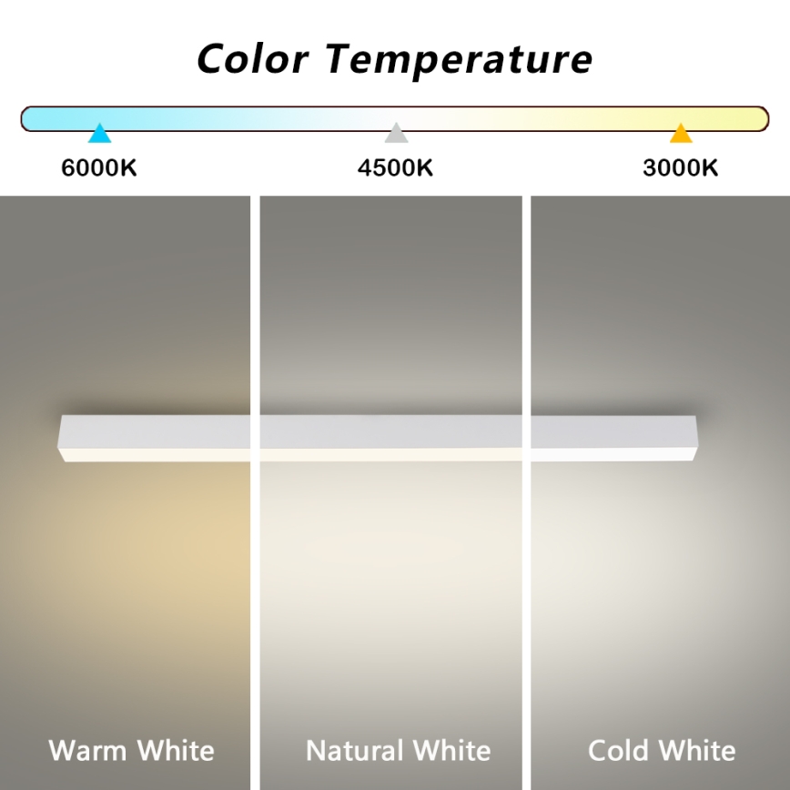 Brilagi - SLEEKLINE LED Bathroom Ceiling Light LED/40W/230V 3000/4500/6000K White IP44