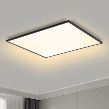 Brilagi - SLIMFRAME Dimmable LED Ceiling Light LED/58W/230V 60x60 cm 3000-6000K Black + Remote Control