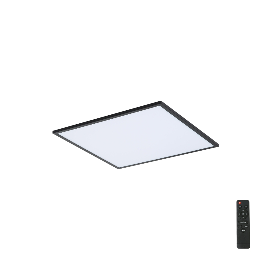 Brilagi - SLIMFRAME LED Dimmable Ceiling Light 36W/230V 45x45 cm 3000-6000K Black + Remote Control