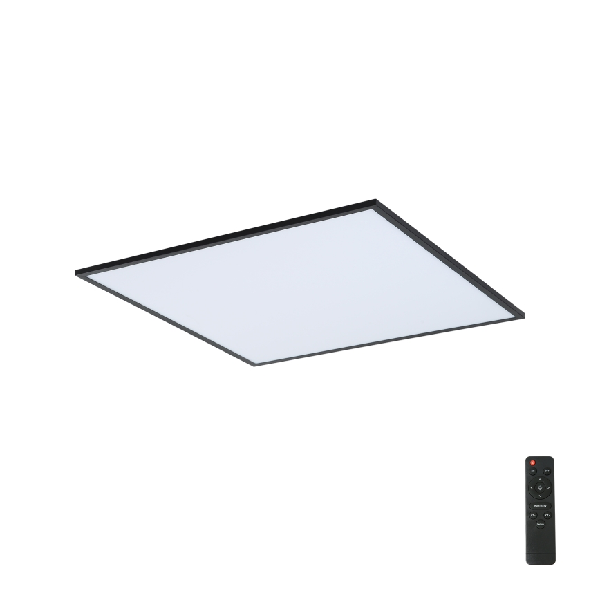 BRILAGI - LED Dimmable Ceiling Light SLIMFRAME LED/58W/230V 60x60 cm 3000-6000K Black + Remote Control