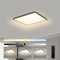 Brilagi - SLIMFRAME LED Dimmable Ceiling Light 36W/230V 45x45 cm 3000-6000K Black + Remote Control