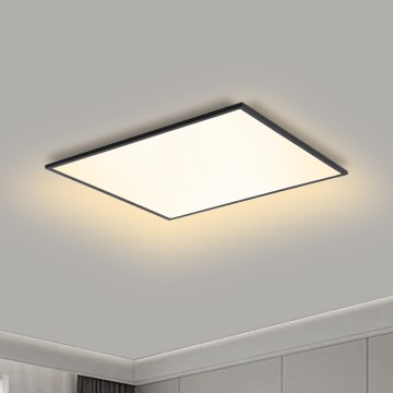 Brilagi - SLIMFRAME LED Dimmable Ceiling Light LED/36W/230V 45x45 cm 3000-6000K Black + Remote Control