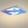 Brilagi - SLIMFRAME SKY LED Ceiling Light LED/58W/230V 60x60 cm Silver/Blue