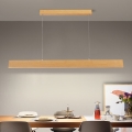 Brilagi - SLIMLINE Dimmable LED cable pendant light LED/40W/230V 3000-6000K oak finish + remote control