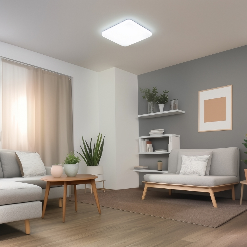 Brilagi - Dimmable SMART LED Ceiling Light LED/36W/230V 53x53 cm 2700-6500K Wi-Fi Tuya + Remote Control
