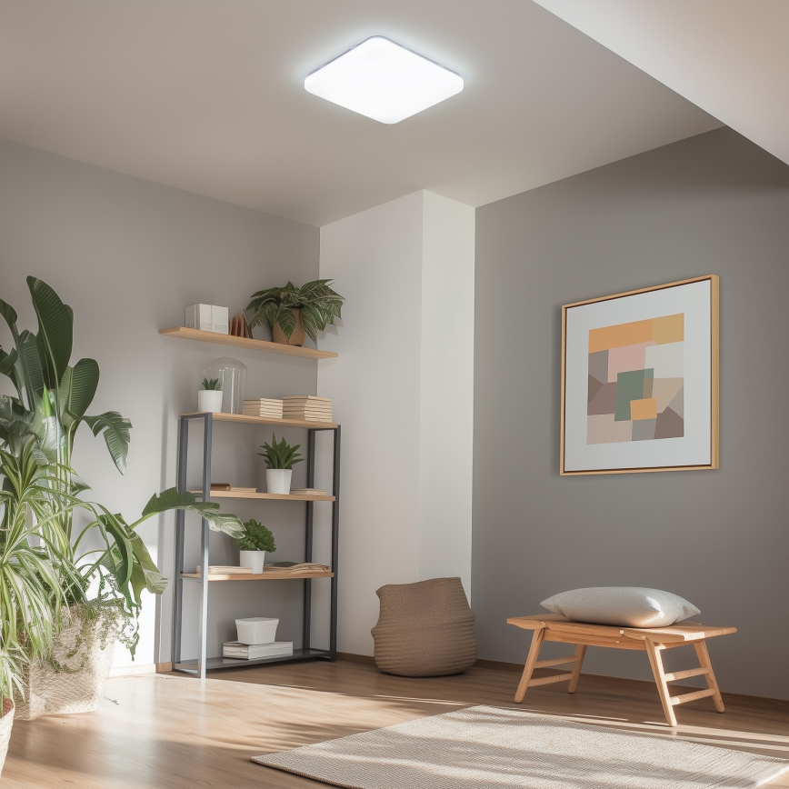 Brilagi - Dimmable SMART LED Ceiling Light LED/36W/230V 53x53 cm 2700-6500K Wi-Fi Tuya + Remote Control
