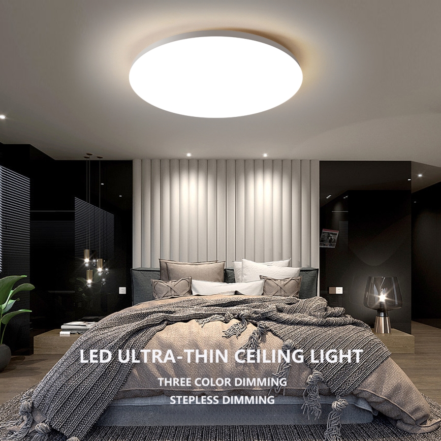 Brilagi - SMART Dimmable LED Ceiling Light LED/36W/230V Ø 48 cm 3000–6000K Wi-Fi Tuya Beacon + Remote Control