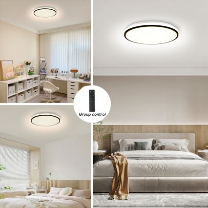 Brilagi - Dimmable SMART LED Ceiling Light/36W/230V Ø 48 cm 3000-6000K Wi-Fi Tuya Beacon + Remote Control