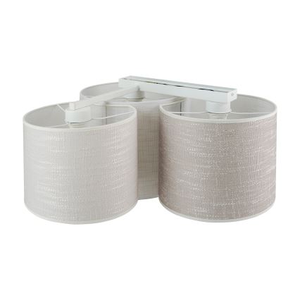 Brilagi - SNAKE Ceiling Light 3xE27/15W/230V 50x57 cm grey/cream