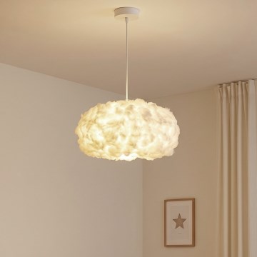 Brilagi - SOLEAIR Cable Pendant Light 1xE27/60W/230V Ø 45 cm White