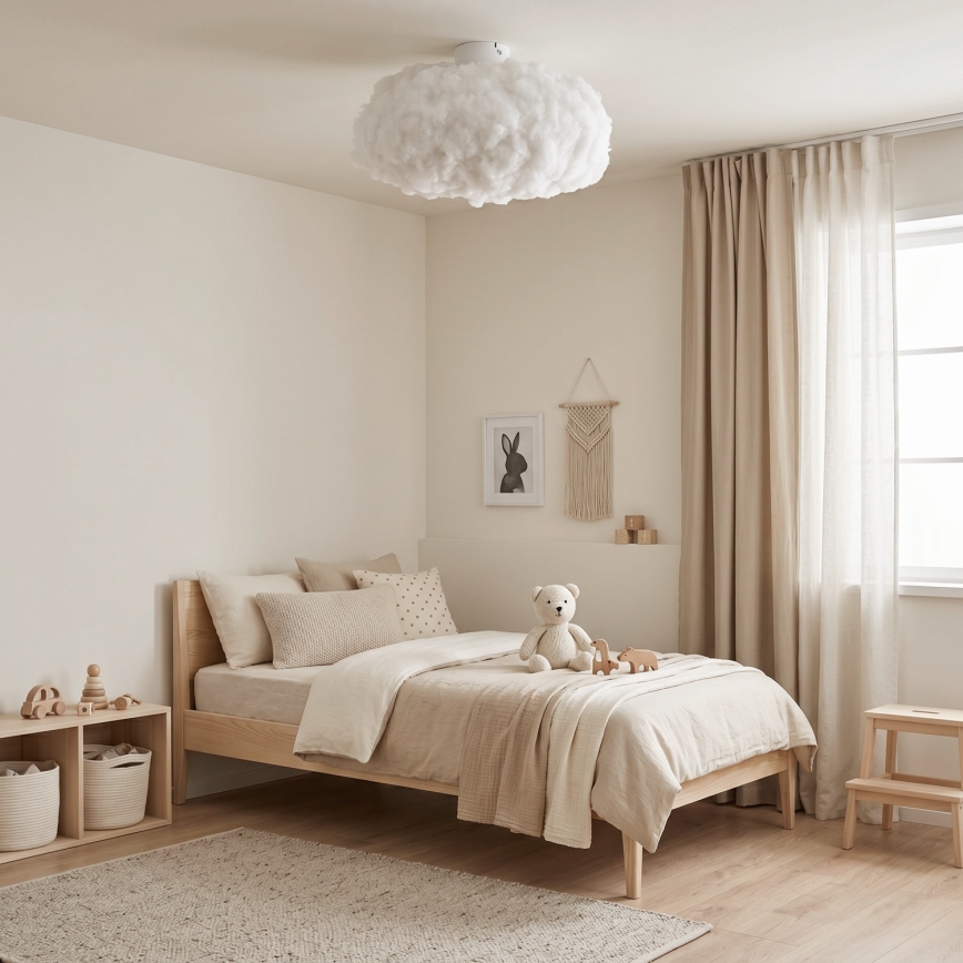 Brilagi - SOLEAIR ceiling light 1xE27/40W/230V Ø 45 cm white
