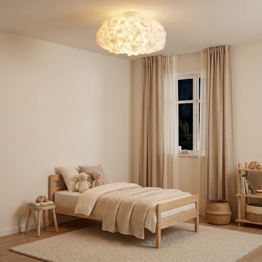 Brilagi - SOLEAIR ceiling light 1xE27/40W/230V Ø 45 cm white