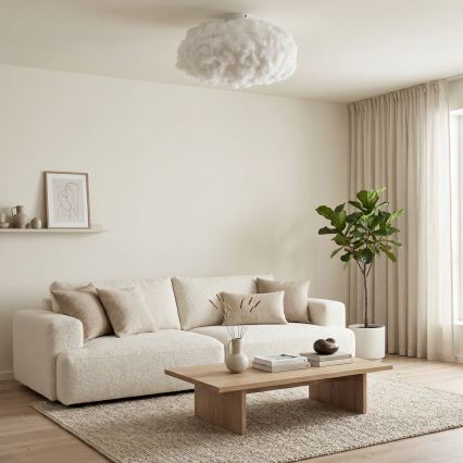 Brilagi - SOLEAIR ceiling light 1xE27/40W/230V Ø 45 cm white