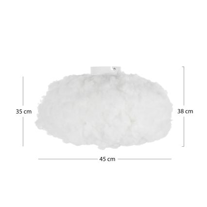 Brilagi - SOLEAIR ceiling light 1xE27/40W/230V Ø 45 cm white