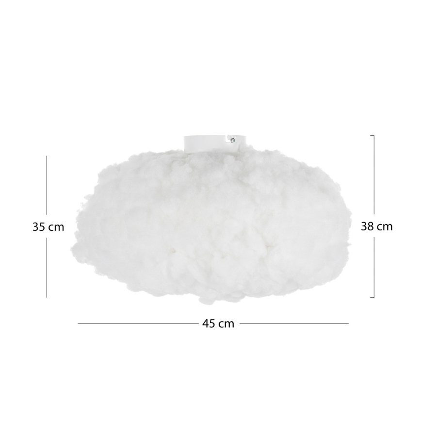 Brilagi - SOLEAIR ceiling light 1xE27/40W/230V Ø 45 cm white