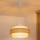 Brilagi - SPACE Cable Pendant Light 1xE27/60W/230V Ø 40 cm Beige/Cream