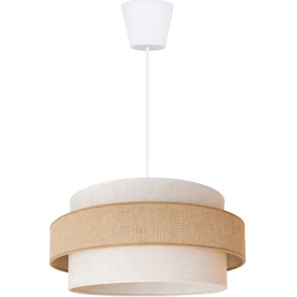 Brilagi - SPACE Cable Pendant Light 1xE27/60W/230V Ø 40 cm Beige/Cream