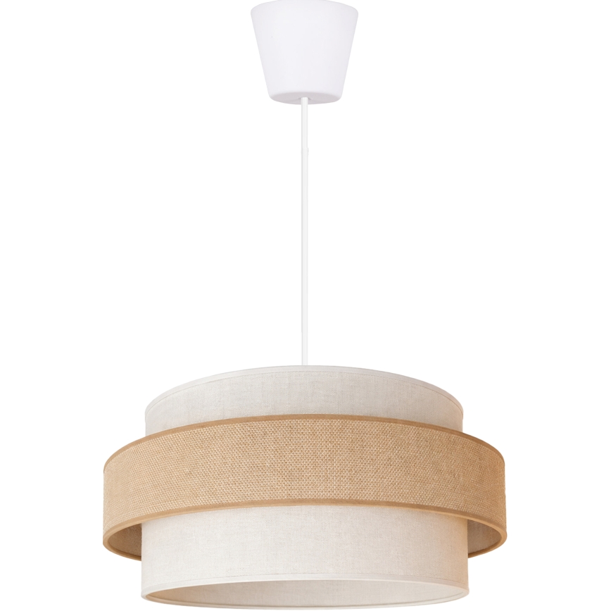 Brilagi - SPACE Cable Pendant Light 1xE27/60W/230V Ø 40 cm Beige/Cream