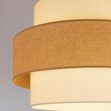 Brilagi - SPACE Cable Pendant Light 1xE27/60W/230V Ø 40 cm Beige/Cream