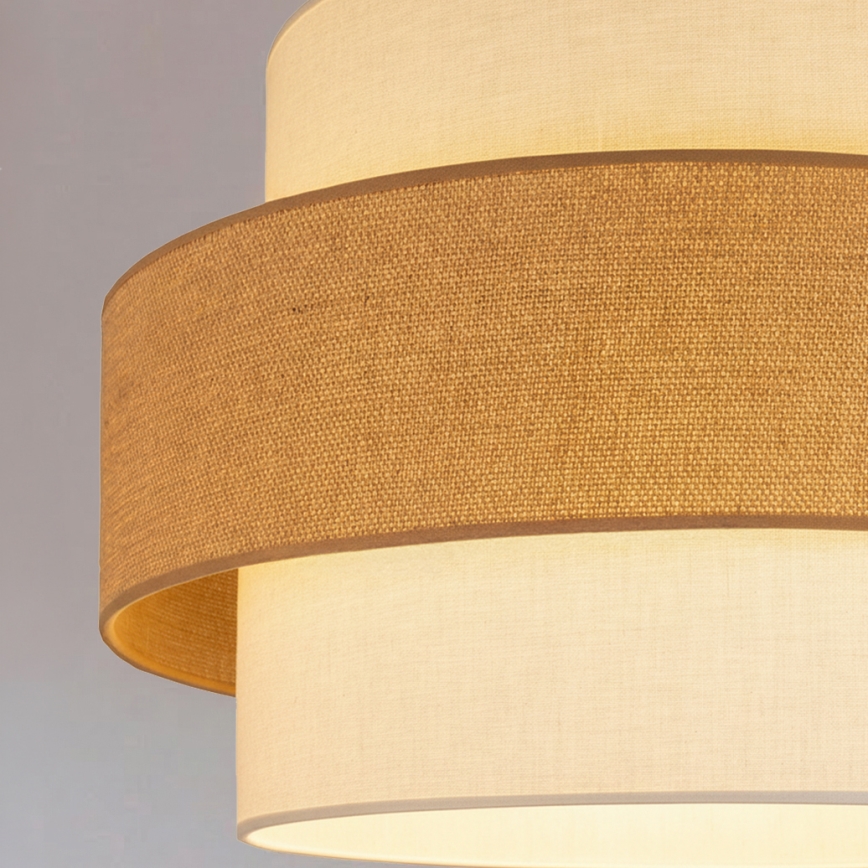 Brilagi - SPACE Cable Pendant Light 1xE27/60W/230V Ø 40 cm Beige/Cream