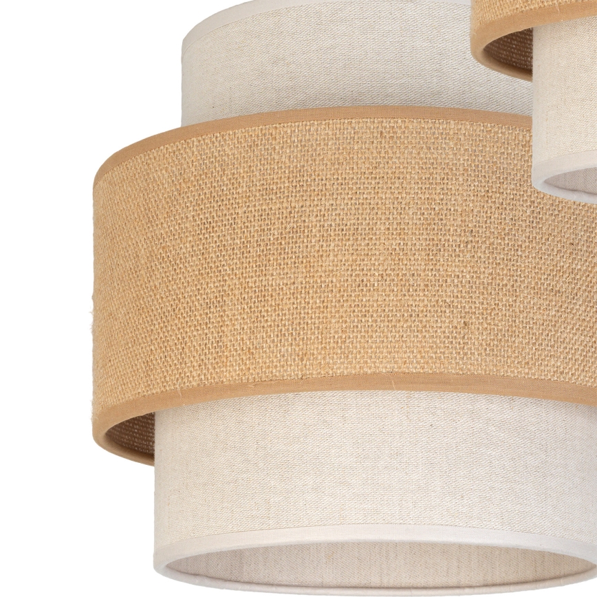 Brilagi - SPACE Cable Pendant Light 3x E27/60W/230V Ø 40 cm beige/cream