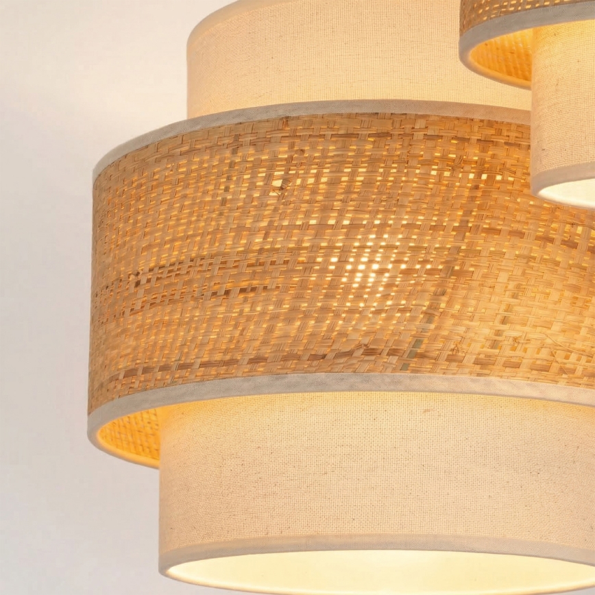 Brilagi - SPACE Cable Pendant Light, 3× E27/60W/230V, Ø 40 cm, Beige/Cream