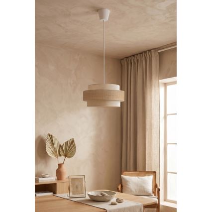 Brilagi - SPACE Cable-Suspended Pendant 1xE27/60W/230V Ø 40 cm Beige/Cream