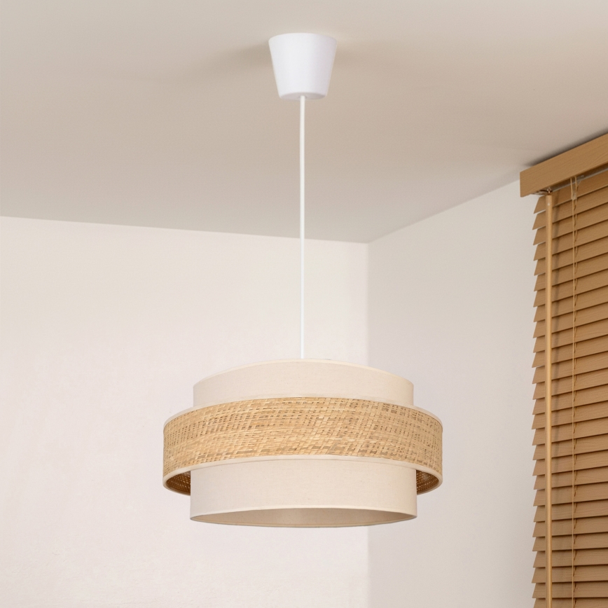 Brilagi - SPACE Cable-Suspended Pendant 1xE27/60W/230V Ø 40 cm Beige/Cream