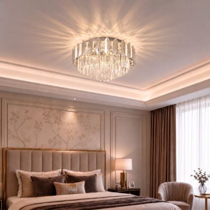 BRILAGI - SPECTRA Ceiling light 5x E14/40W/230V, 48 cm diameter, polished chrome