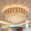BRILAGI - SPECTRA LED Dimmable Ceiling Light 45W, 230V, 3000–6000K, Ø 48 cm, Gold + Remote Control