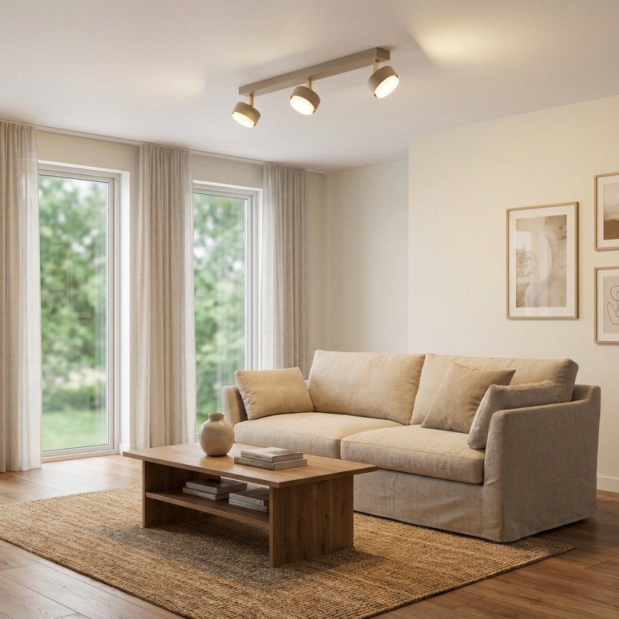 Brilagi - Spotlight 3xGX53/12W/230V beige