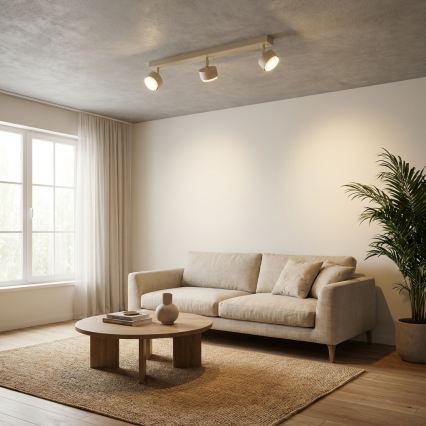 Brilagi - Spotlight 3xGX53/12W/230V beige