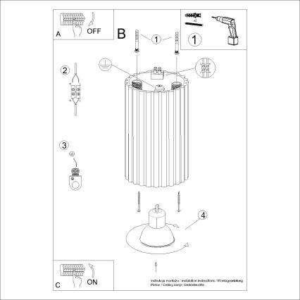 Brilagi - Spotlight CRESTO 1xGU10/10W/230V 10 cm white