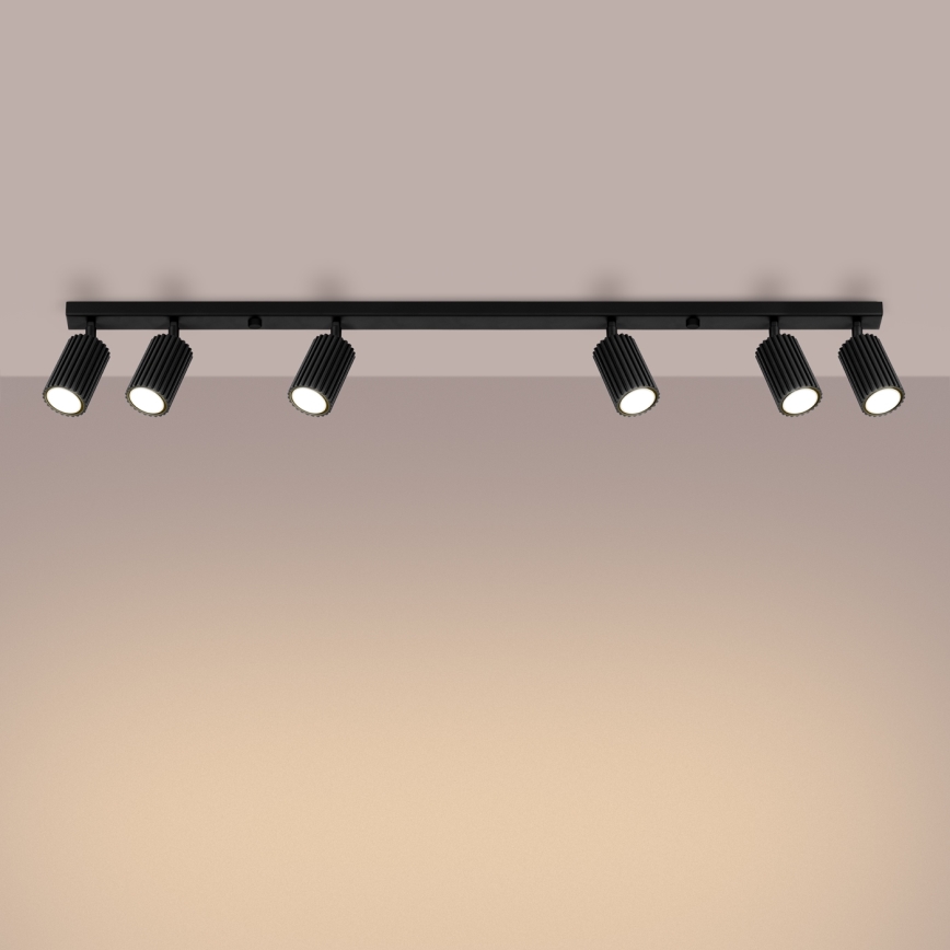 Brilagi - Spotlight CRESTO 6xGU10/10W/230V black