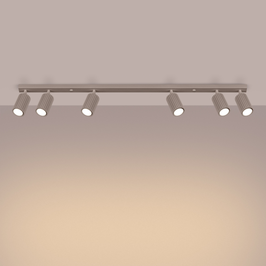Brilagi - Spotlight CRESTO 6xGU10/10W/230V taupe